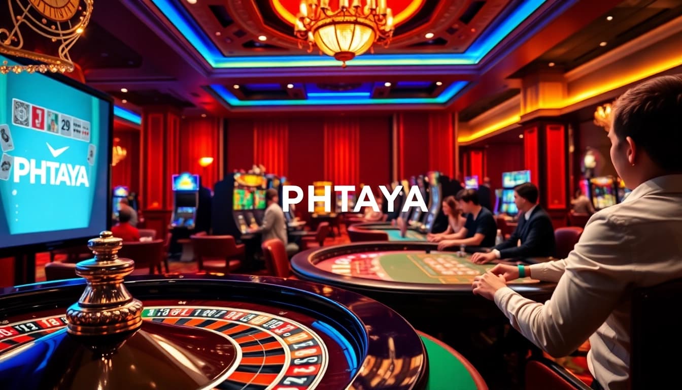 PHTAYA players enjoying an exciting casino experience with vibrant online games and engaging atmosphere.