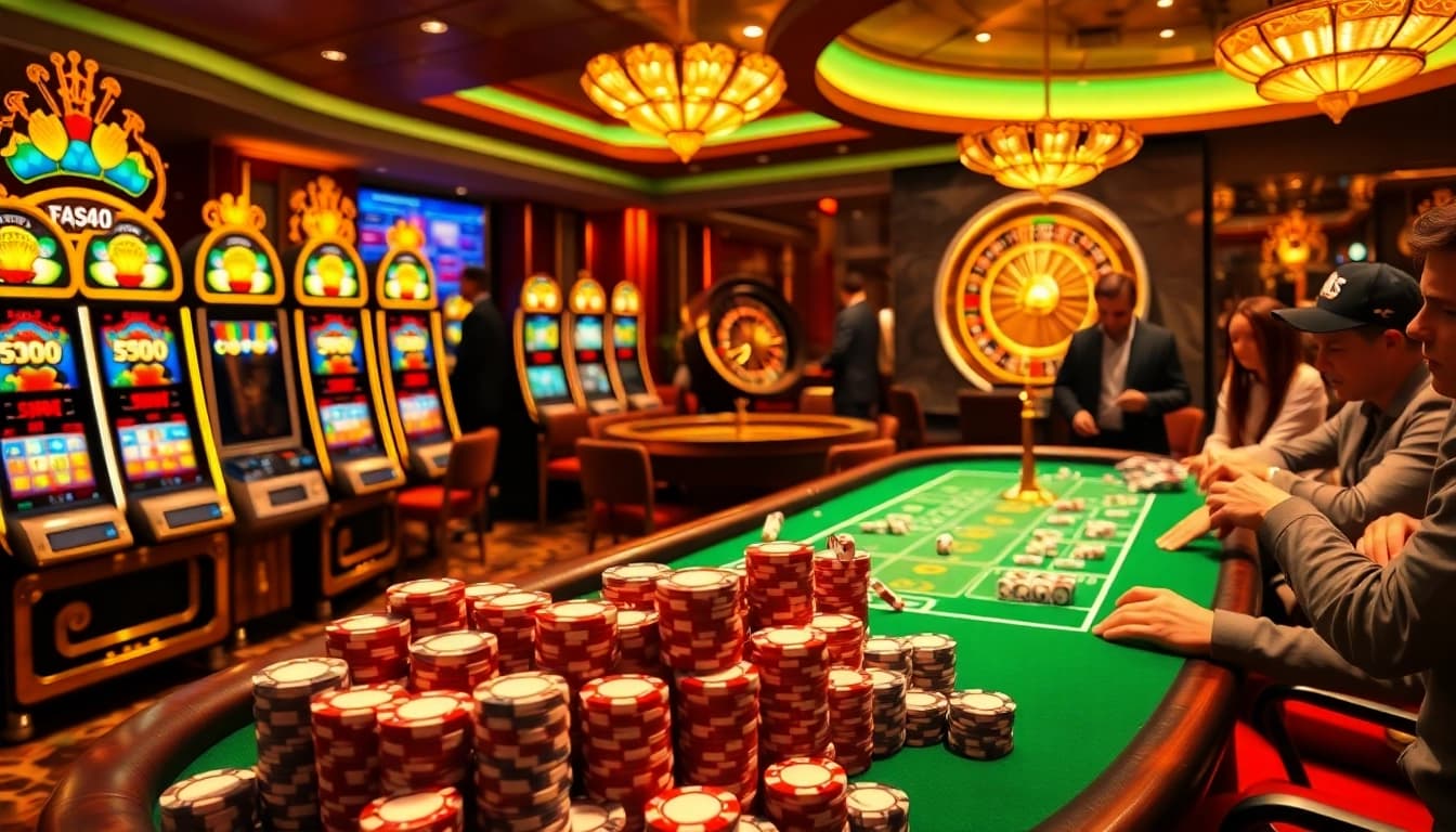 Players winning at typhu88 casino games, feeling the thrill of high-stakes excitement.