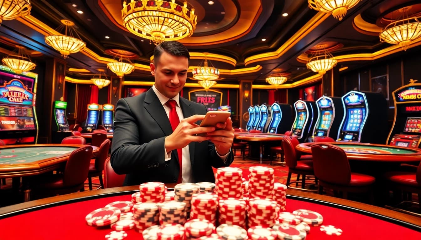 Experience the excitement of betting at MM88.COM with vibrant casino elements.