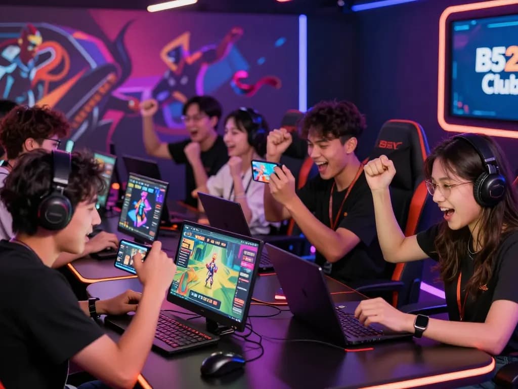 Players enjoying the latest B52 Club games, highlighting the link b52club mới nhất for mobile and online play.