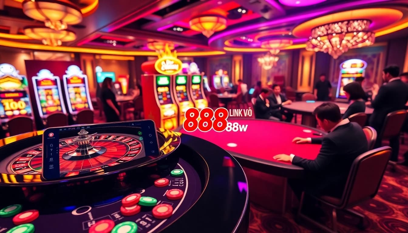 Experience the excitement of Link vào 888new with vibrant casino visuals and engaging gameplay.