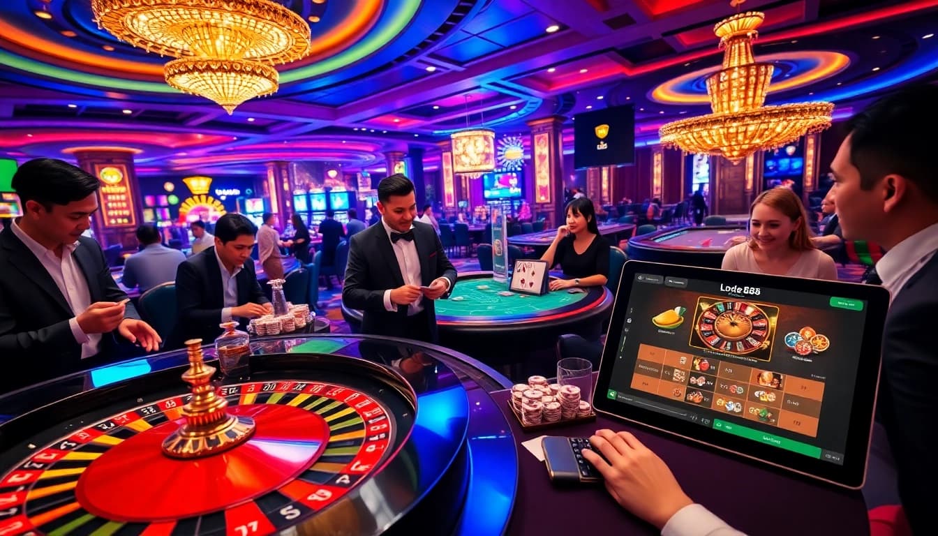 Experience exciting gameplay with lode 88 at professional casino tables filled with action.