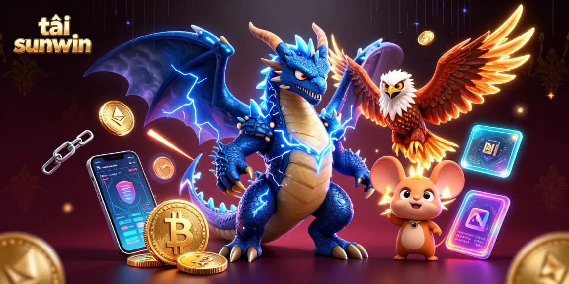 Get ready to win with tải sunwin, featuring iconic characters and cryptocurrency game elements.