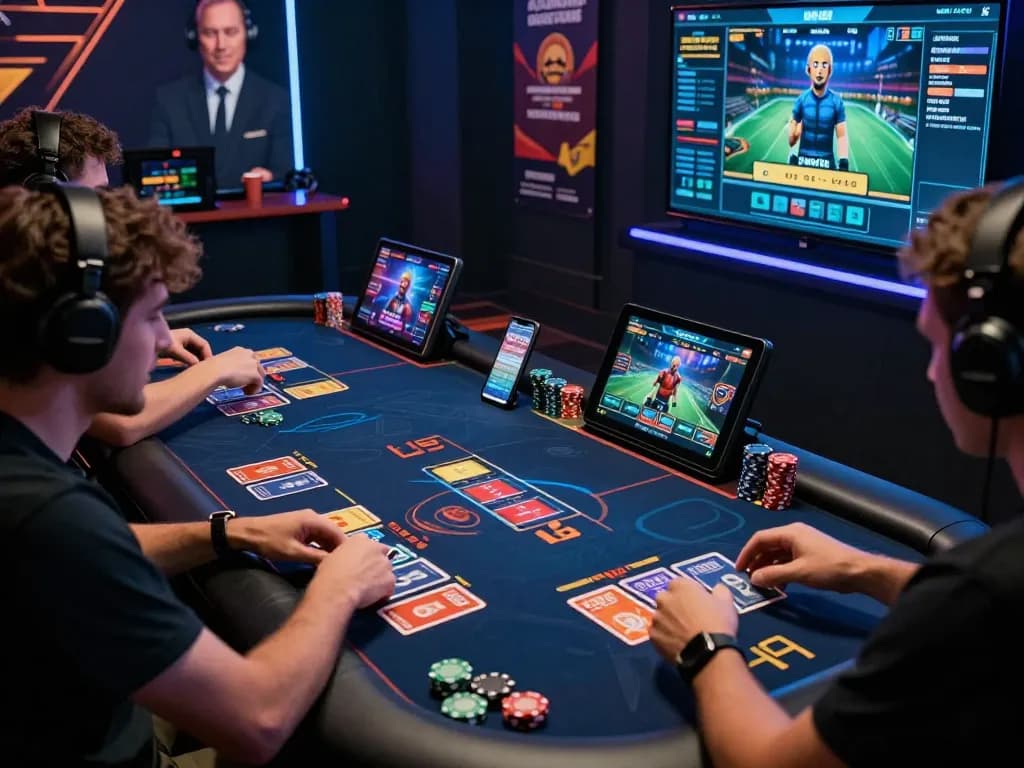 Players engaged in exciting gameplay on Rikvip platform with sleek digital interface and vibrant graphics