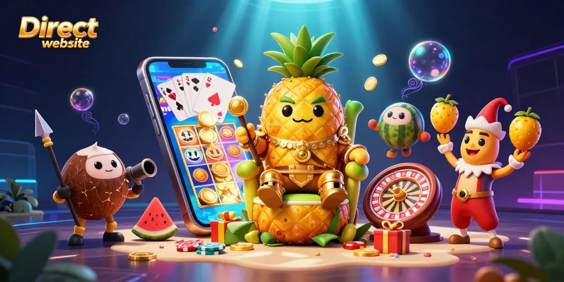 Spin exciting slots and win big at Direct website, featuring vibrant slot games and dynamic characters.