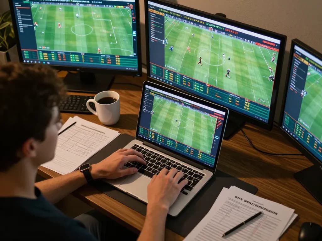 Engaging online sports betting session on Ok9 platform, showcasing live game odds and strategic notes