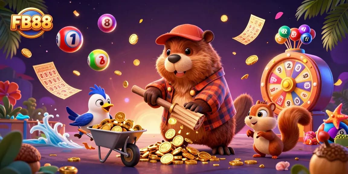 Engage with FB88's thrilling online casino action in this dynamic illustration.
