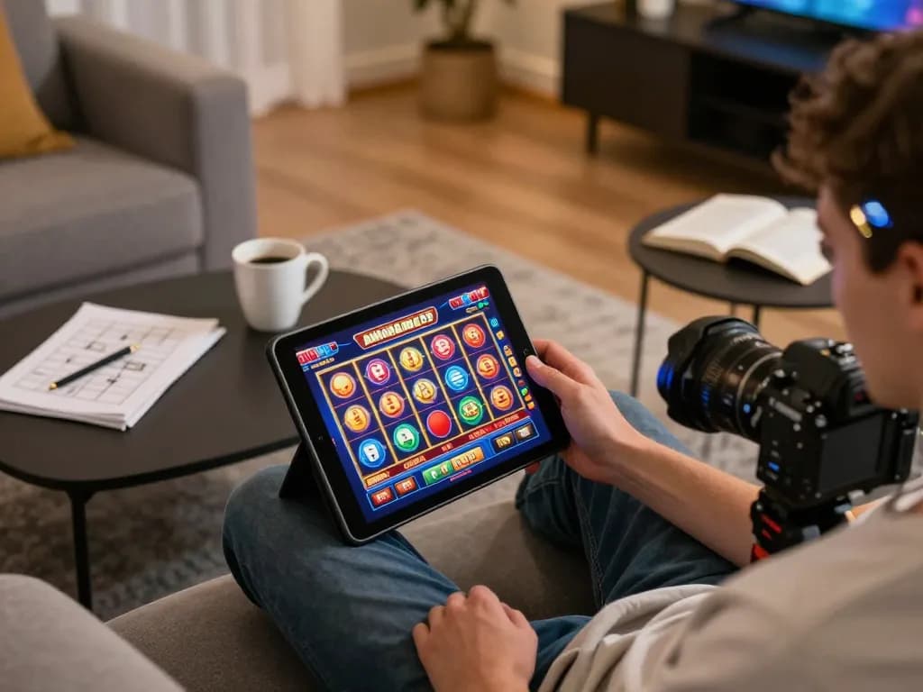 Engaging with online slots on lc88 bio, enjoying a dynamic home gaming atmosphere
