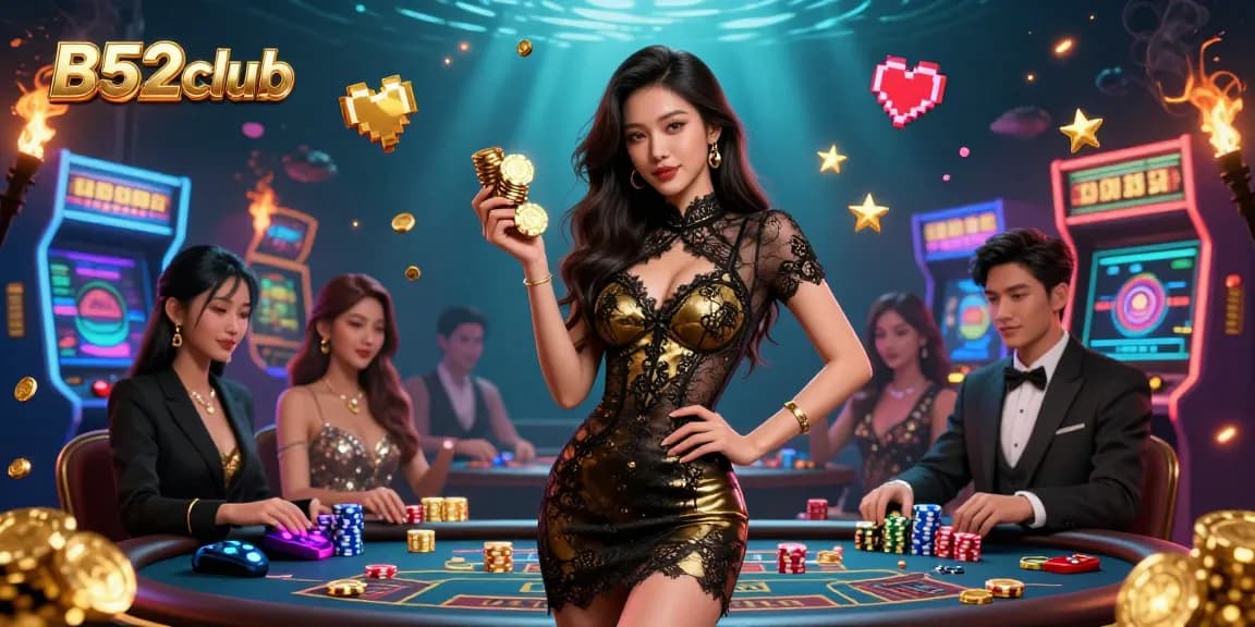 B52club offers a high-stakes experience at a glamorous VIP baccarat table with exclusive gaming ambiance.