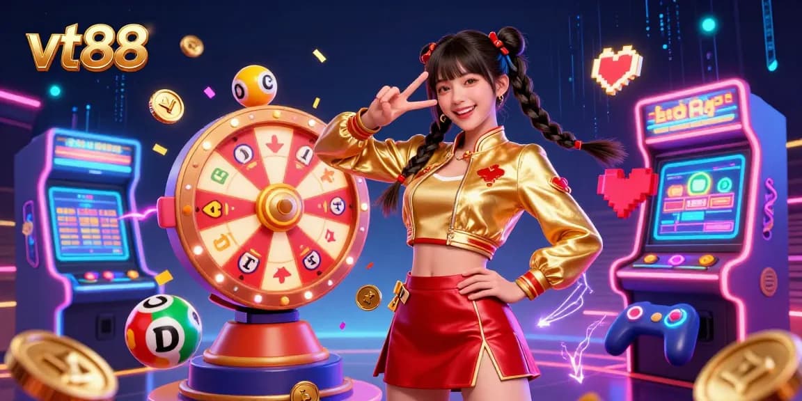 Engage with vt88's vibrant casino experience featuring games, prizes, and energetic design elements.