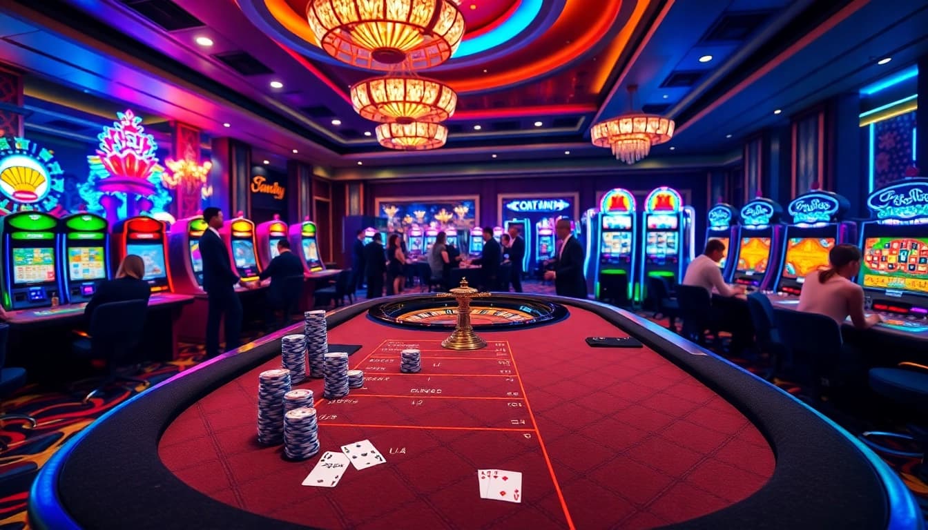 Engaging players at casino tables, enjoying thrilling games at https://bem88.com.