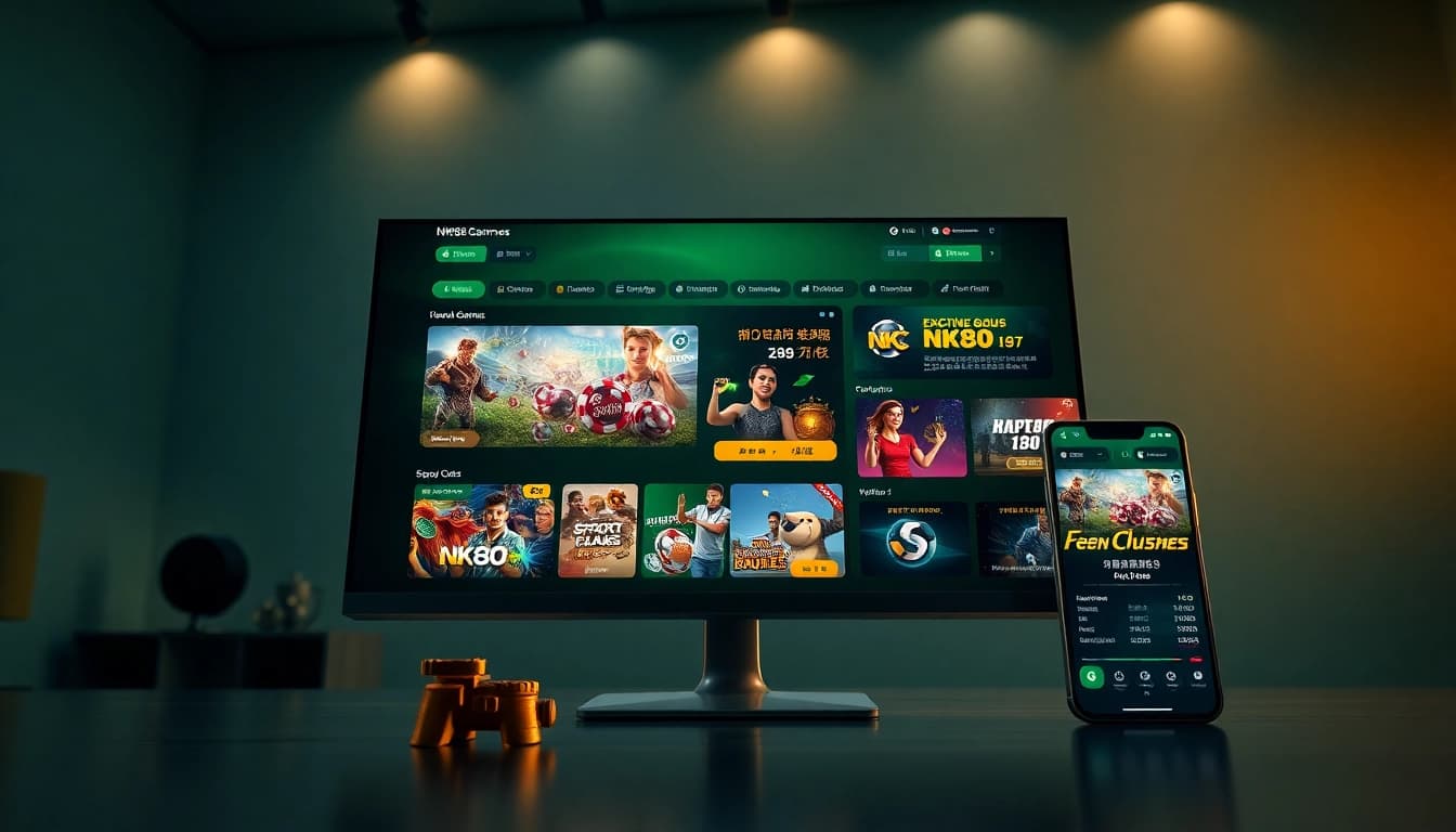 NK88 vibrant online gambling interface showcasing exciting game options and promotions