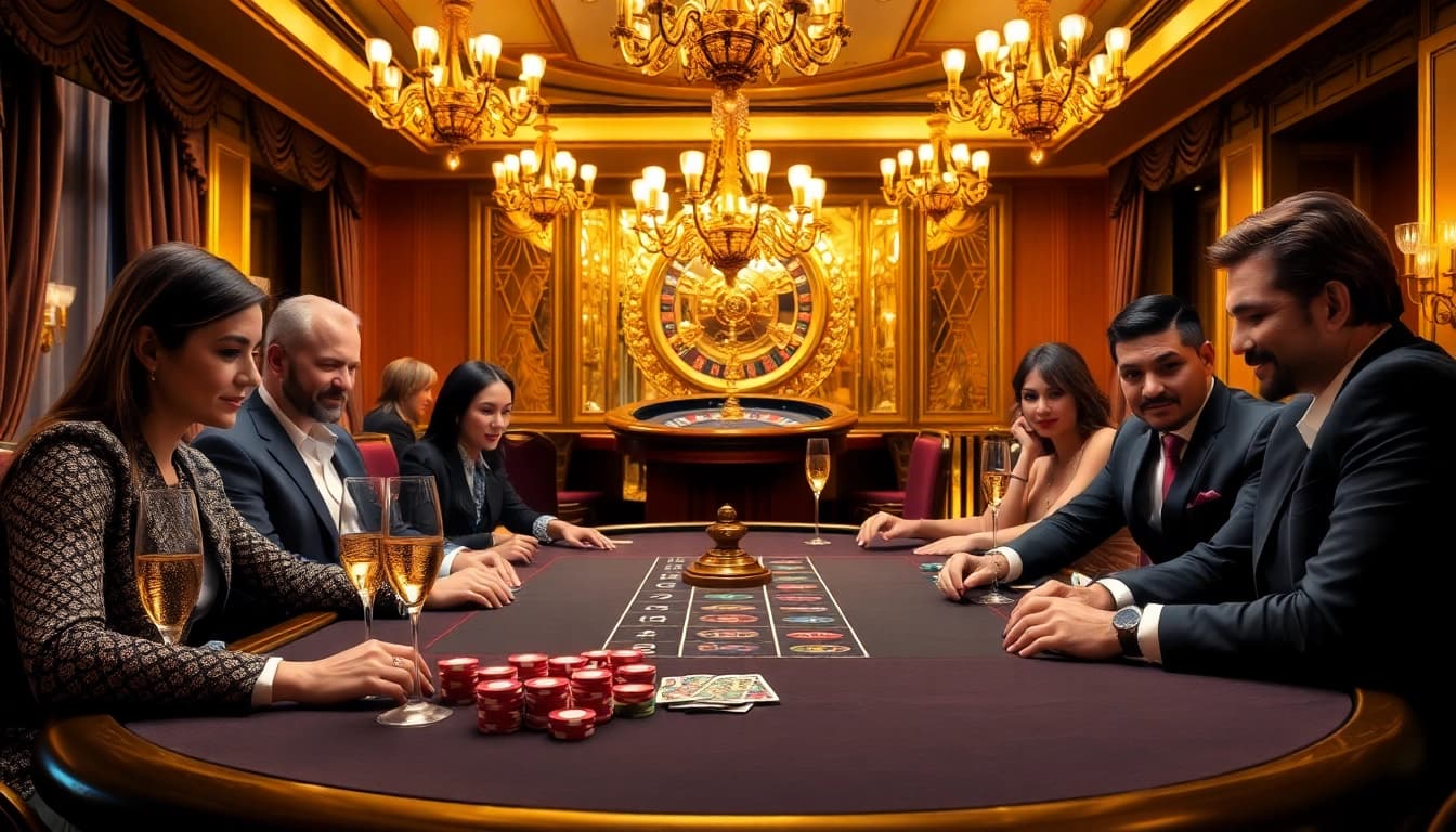 Betting strategies league at https://dagaz.com.co/, showcasing vibrant poker games and luxury gaming ambiance.