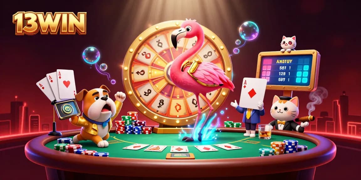Engage with 13WIN as a bulldog contestant wins prizes amid dazzling 3D casino excitement.