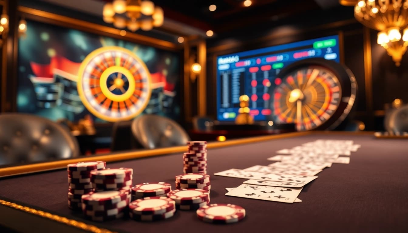 Enjoy a thrilling online gambling experience at mb66.nyc with poker games and roulette action.