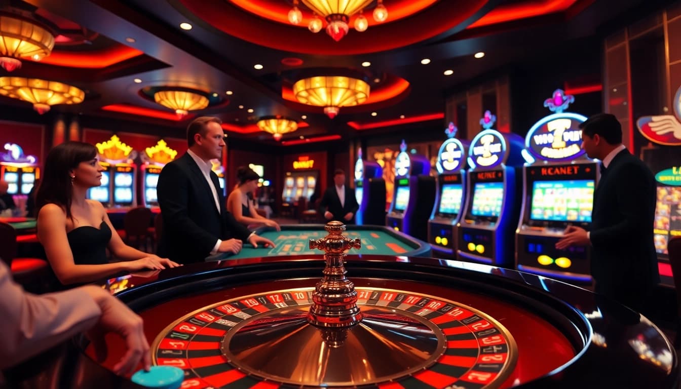 Winning excitement at the roulette table on https://qq88.social/ with colorful chips and players.