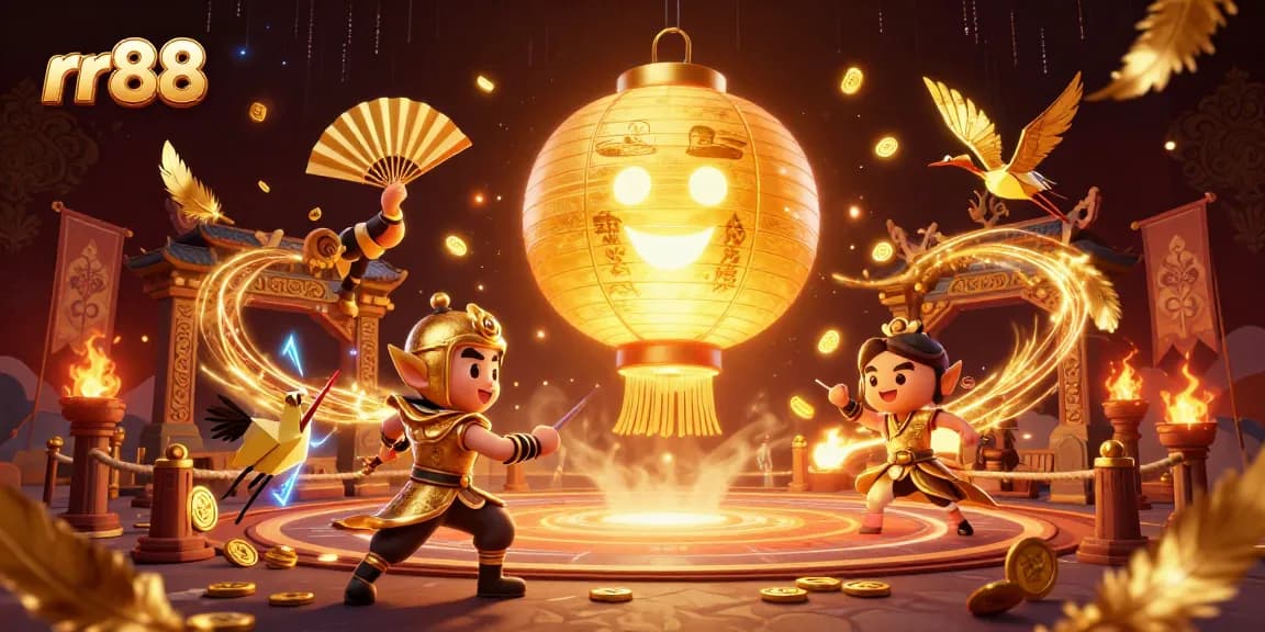 Experience thrilling games at rr88 casino with vibrant lantern spirits and lucky symbols.