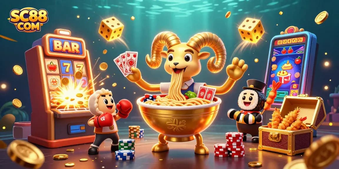 Spin and win with SC88 COM at the colorful online casino featuring a vibrant jackpot scene.