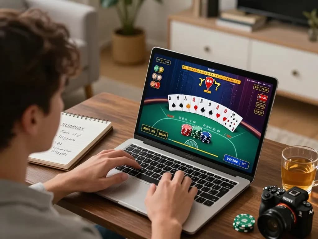 Experience thrilling gameplay at EU9 online casino from the comfort of home with a poker game.