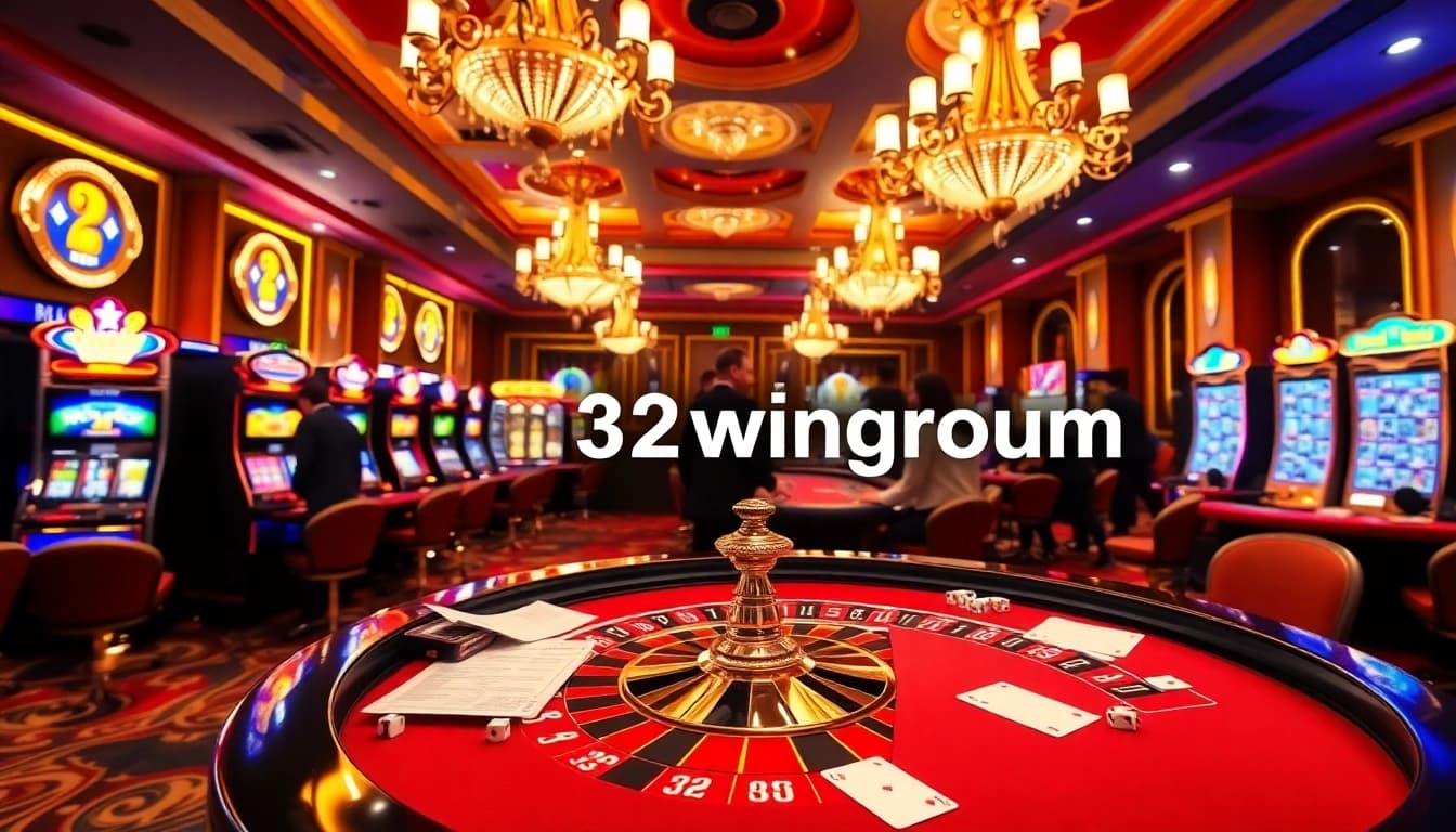 Experience high-stakes gaming at https://32wingroup.com/ with vibrant casino tables and excited players.