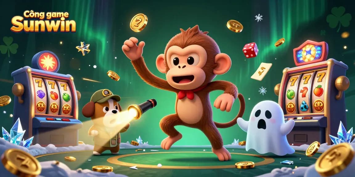Cổng game Sunwin offers an exciting gaming experience with vibrant casino elements and engaging characters.