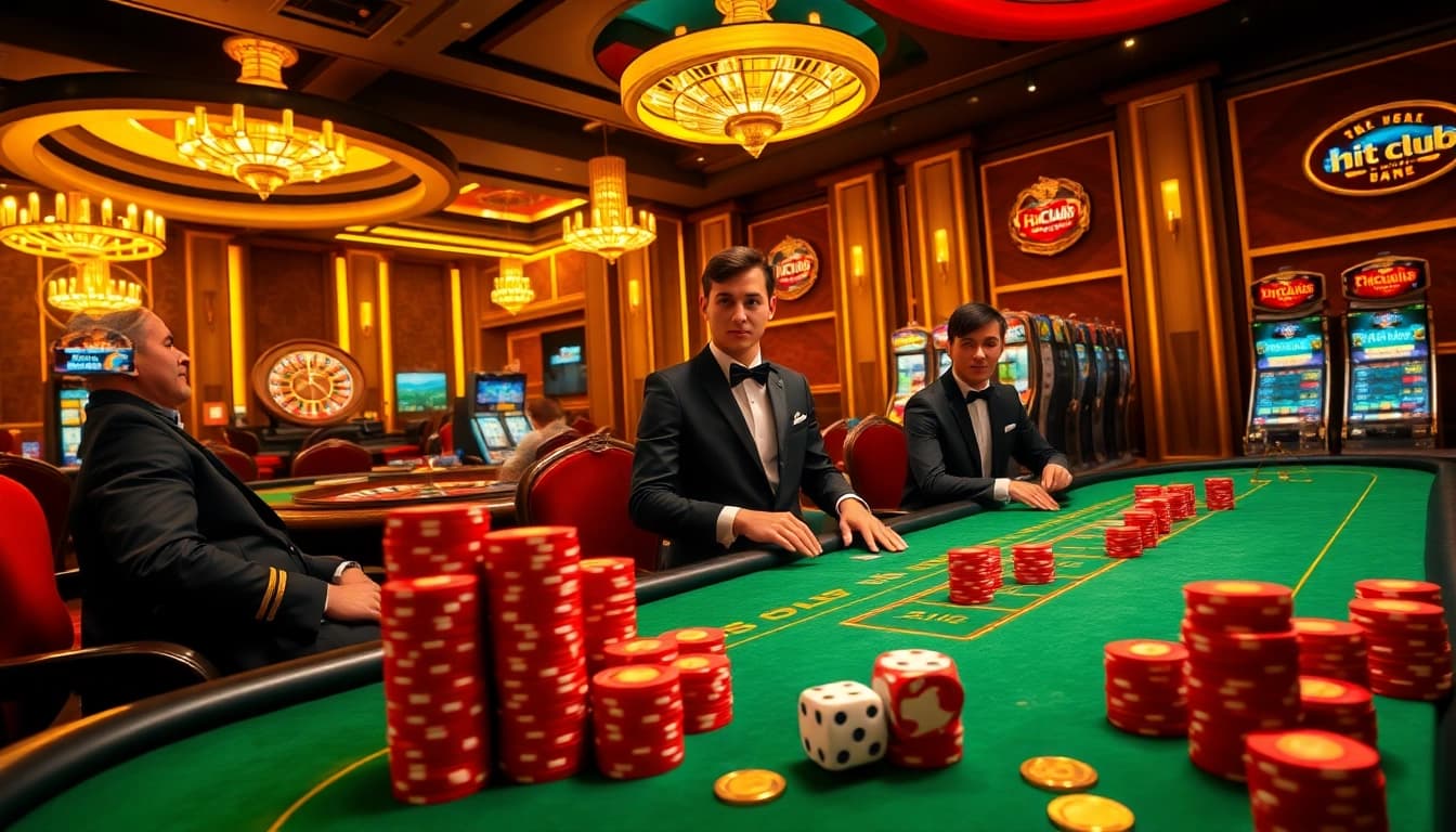 Experience top-tier gambling action at https://hitclub4.app/ with vibrant poker tables and exciting slot machines.