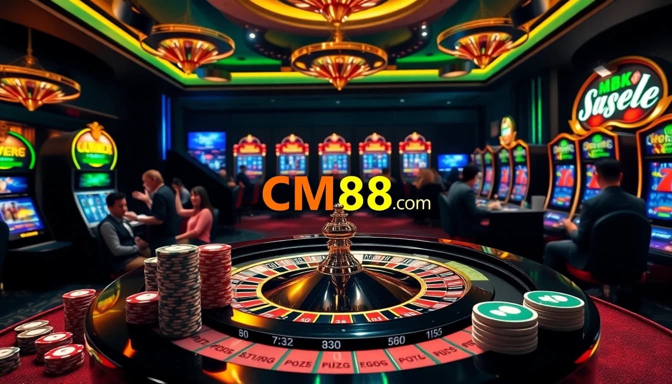 Experience the excitement of gambling at cm88.com with vibrant casino visuals and engaging gameplay.