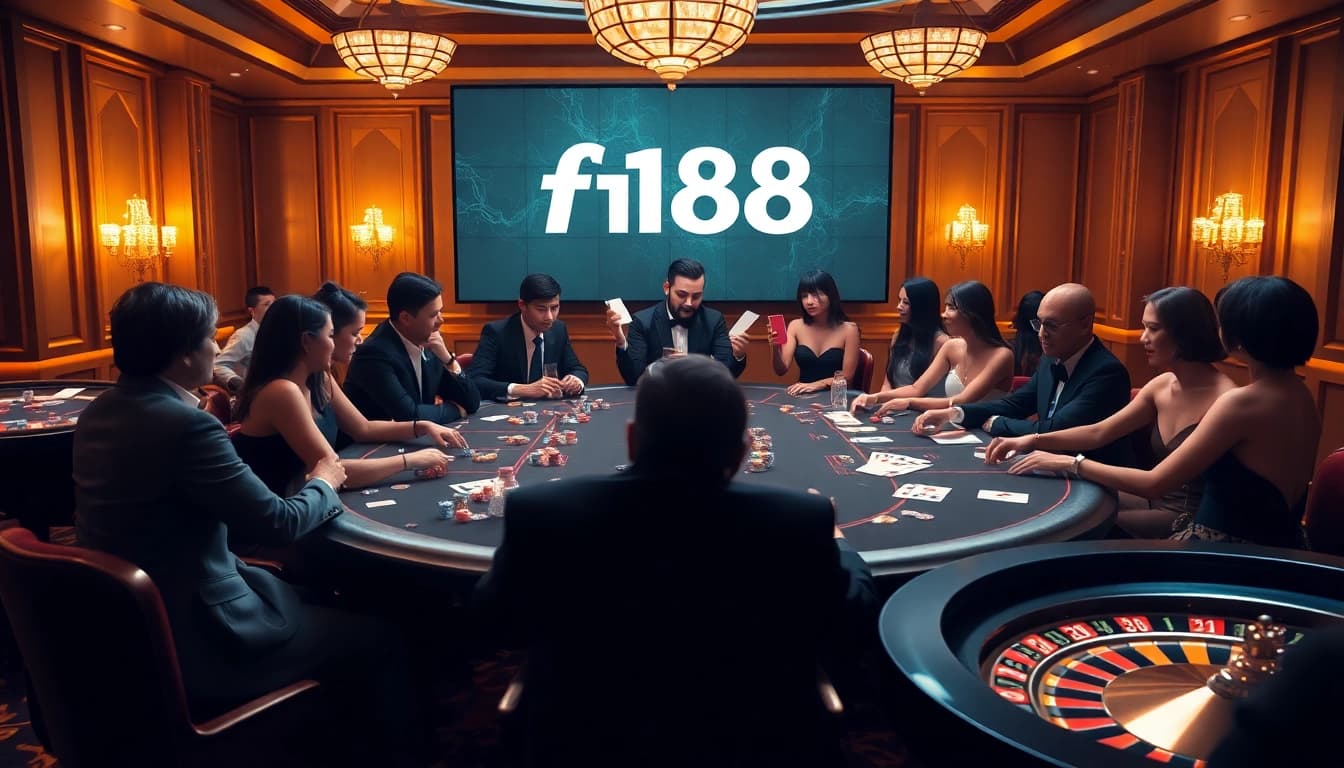 Engage in thrilling games at F168 đăng nhập with vibrant poker chips and a stylish casino atmosphere.