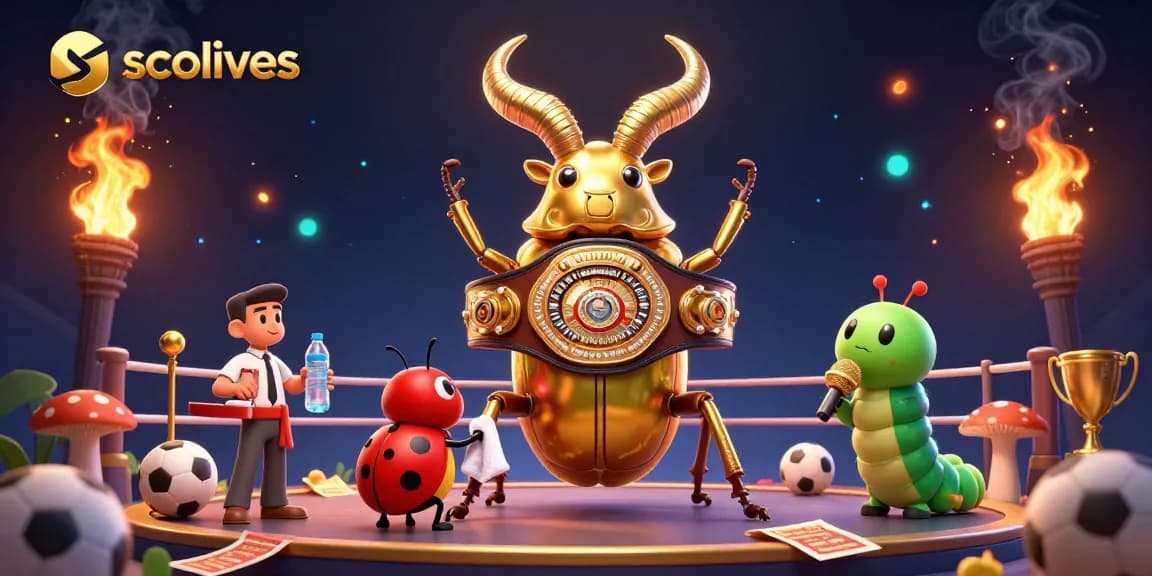 Experience thrilling sports betting action with socolives as a golden stag beetle champions.
