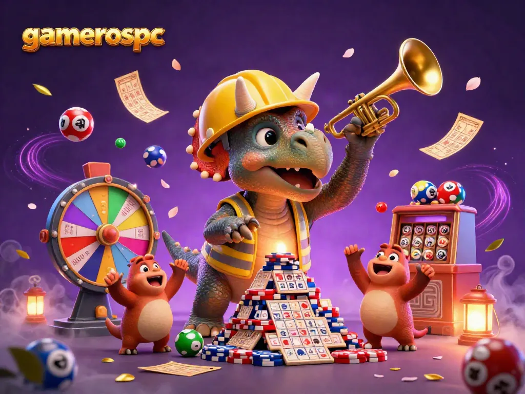 Experience the excitement of gaming with gamerospc's vibrant scene featuring joyful characters and dynamic elements.
