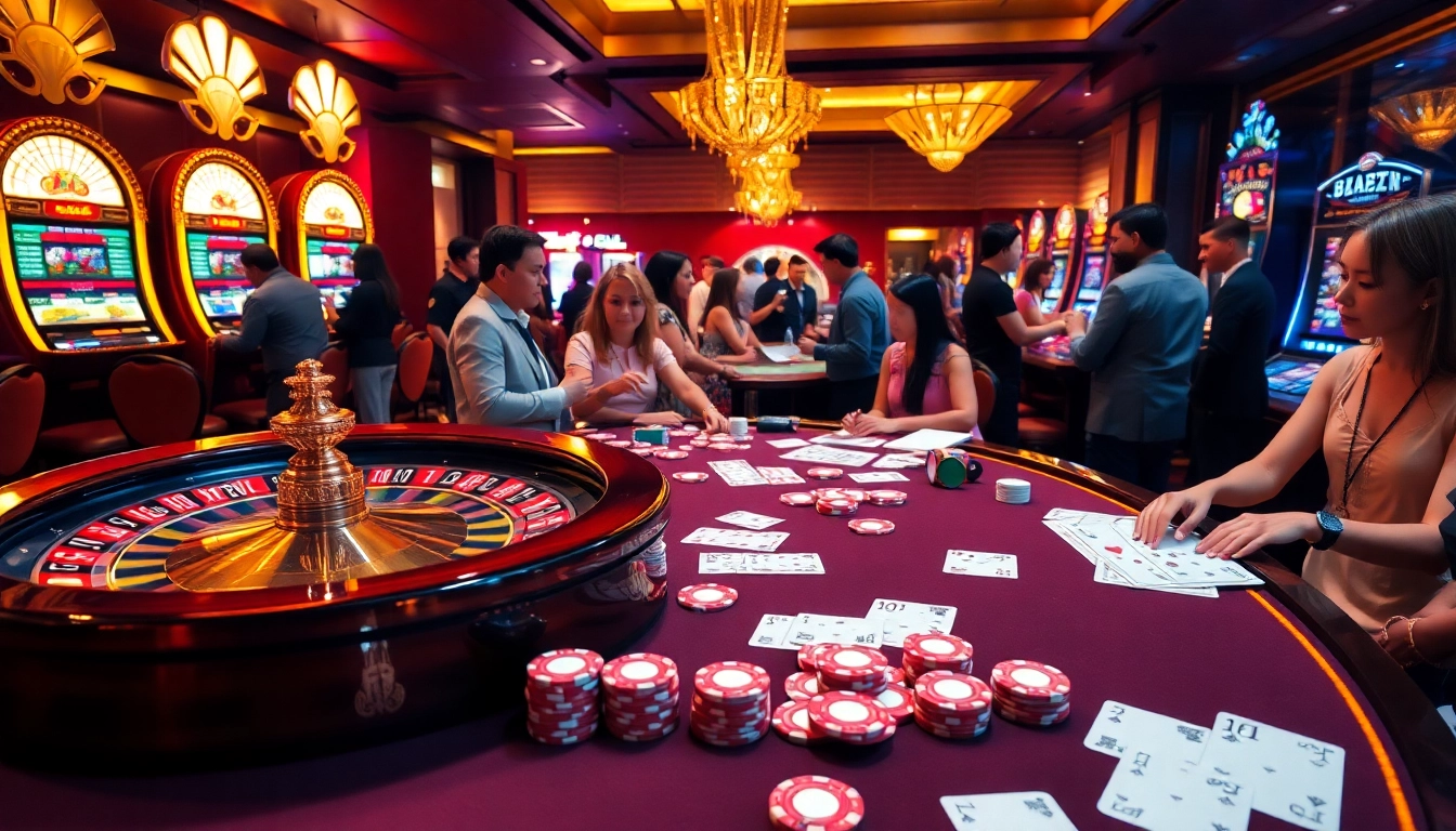 Experience the excitement of 8kbet with diverse casino games and vibrant gaming atmosphere.