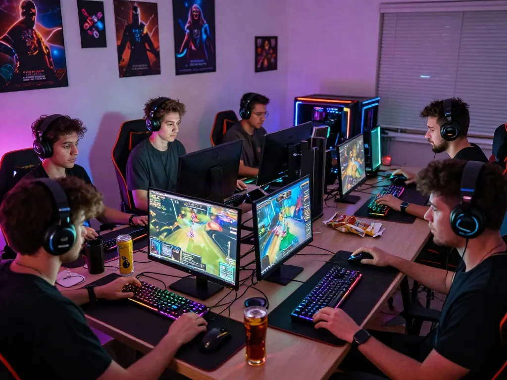 Engaged players at home enjoying competitive gaming sessions with immersive setups on https://www.78wind.love/