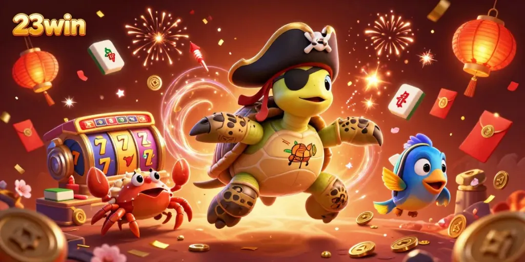 Experience exciting games at 23win with vibrant slots, pirates, and treasures!