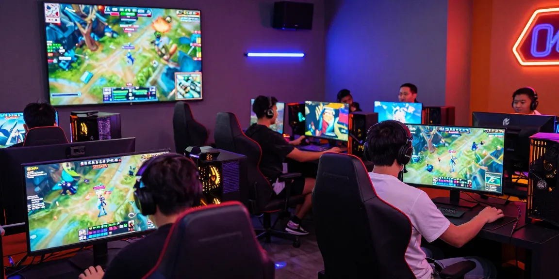 Engaged players enjoying the immersive experience of online gaming at https://7899club.com/ in a vibrant neon-lit setting.