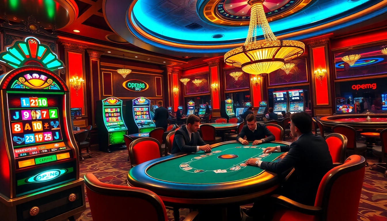 Experience the thrill of betting at open88.gg with vibrant casino tables and engaging players.
