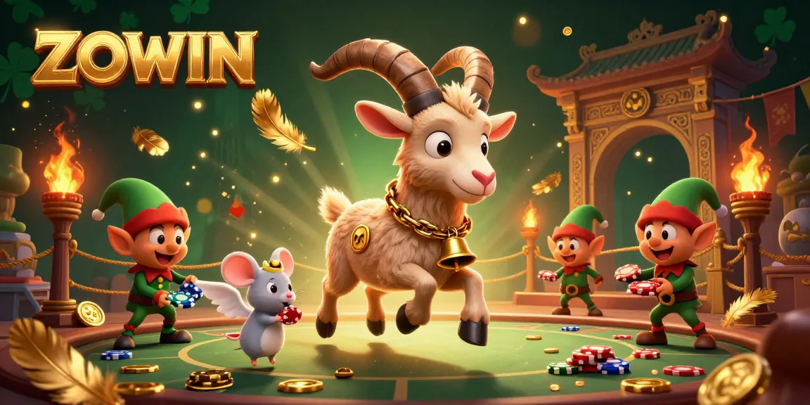 Engage in thrilling holiday gaming with ZOWIN, where a Krampus goat oversees festive casino chaos.