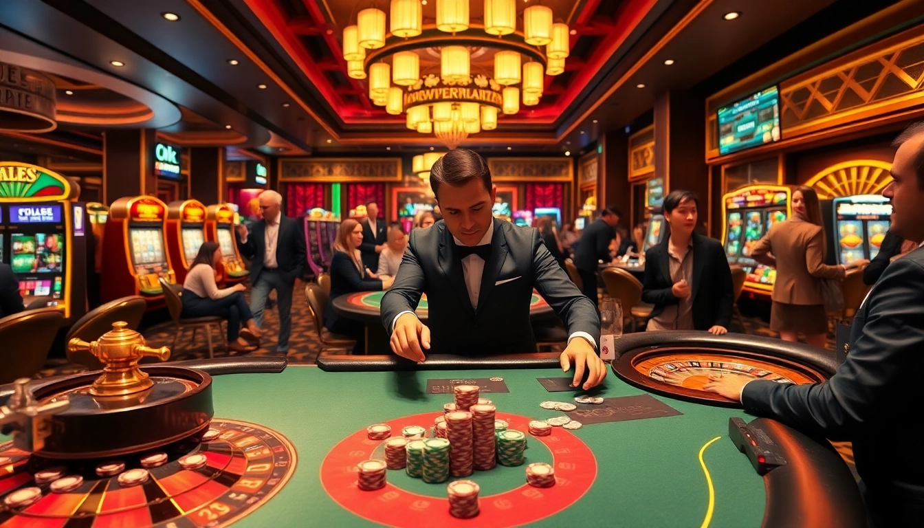 Experience thrilling gaming action at uu88 with immersive casino tables and lively players.