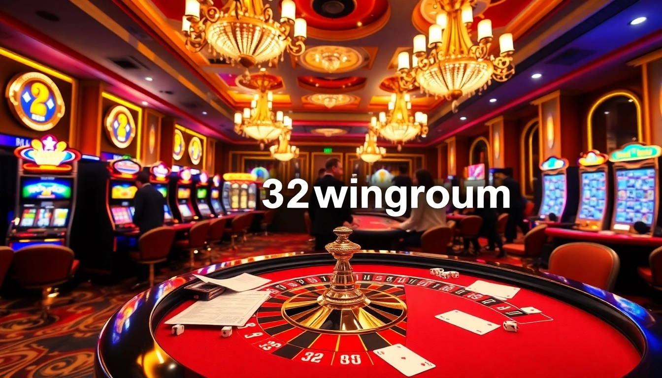 Experience high-stakes gaming at https://32wingroup.com/ with vibrant casino tables and excited players.