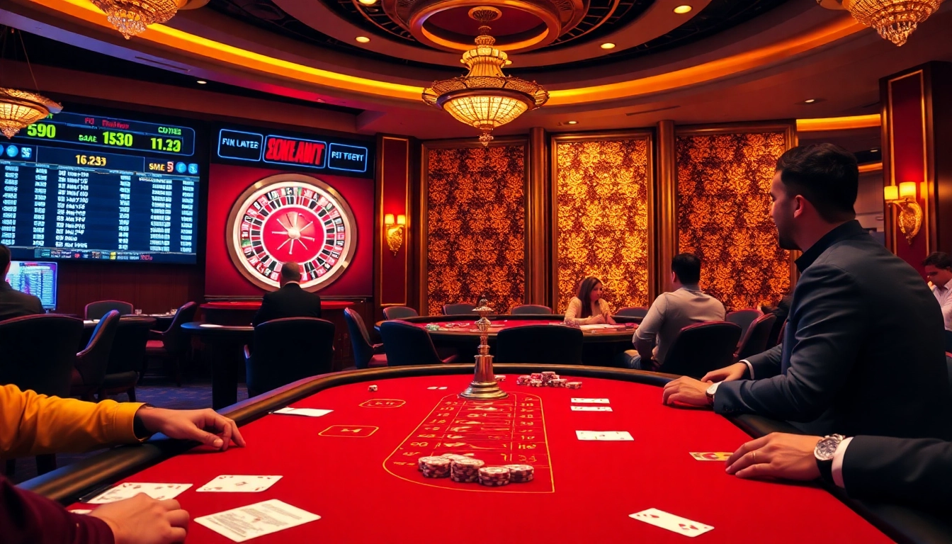 SODO casino presents an exciting poker scene with engaged players and vibrant game elements.