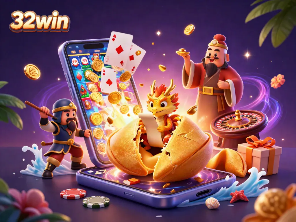 Experience thrilling wins and plays at 32win through vibrant slot games and casino interactions.