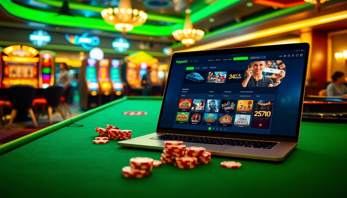 Experience the excitement of winning at Haywin with vibrant casino visuals and engaging gameplay.