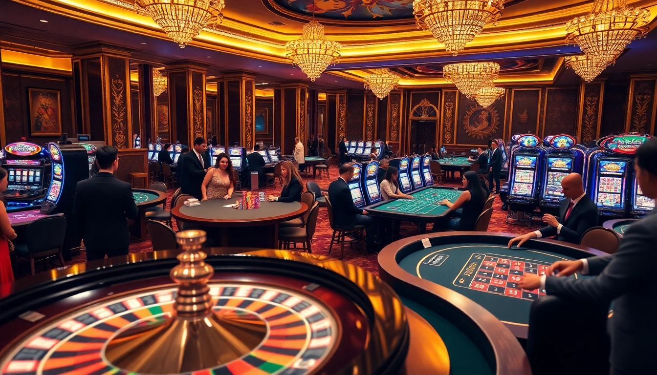 Experience the thrill of gambling at Nhà cái 33win with vibrant casino tables and luxury atmosphere.