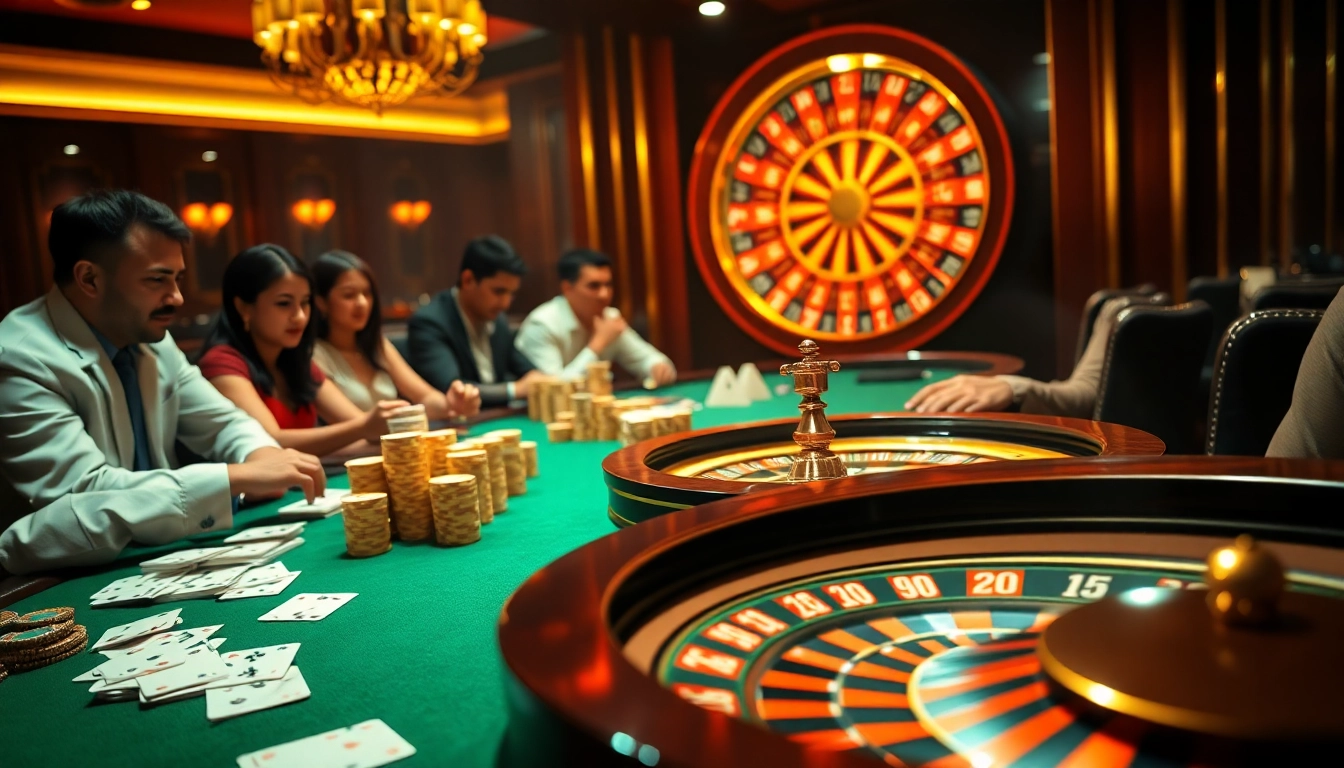 Experience thrilling gameplay at WE 88 with vibrant poker tables and dynamic roulette.