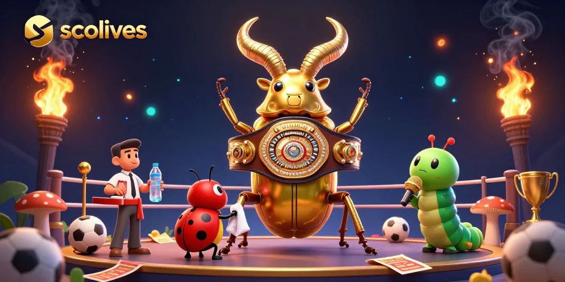 Experience thrilling sports betting action with socolives as a golden stag beetle champions.