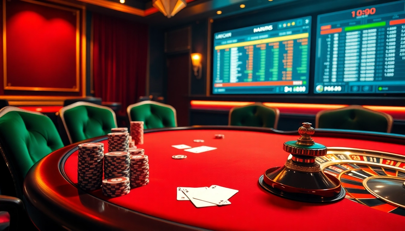 Exciting poker night with high stakes and vibrant casino atmosphere at https://kjc.football/.