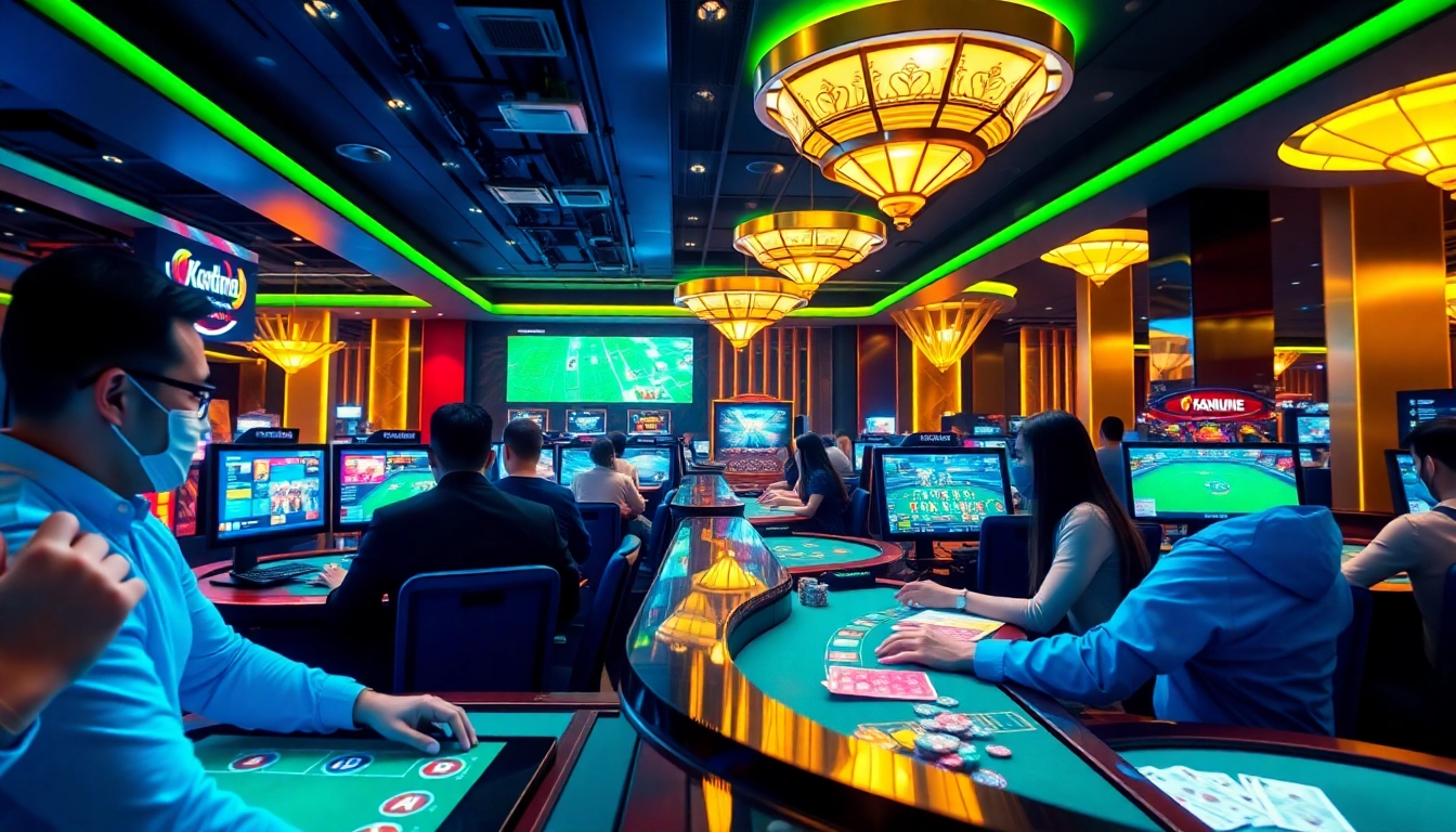 Engaging online gaming scene at vvvwin88.live showcasing poker and casino games.
