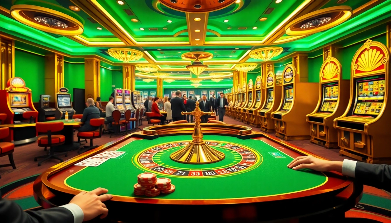 Engaging gambling scene featuring sv 388 online betting with vibrant casino elements.