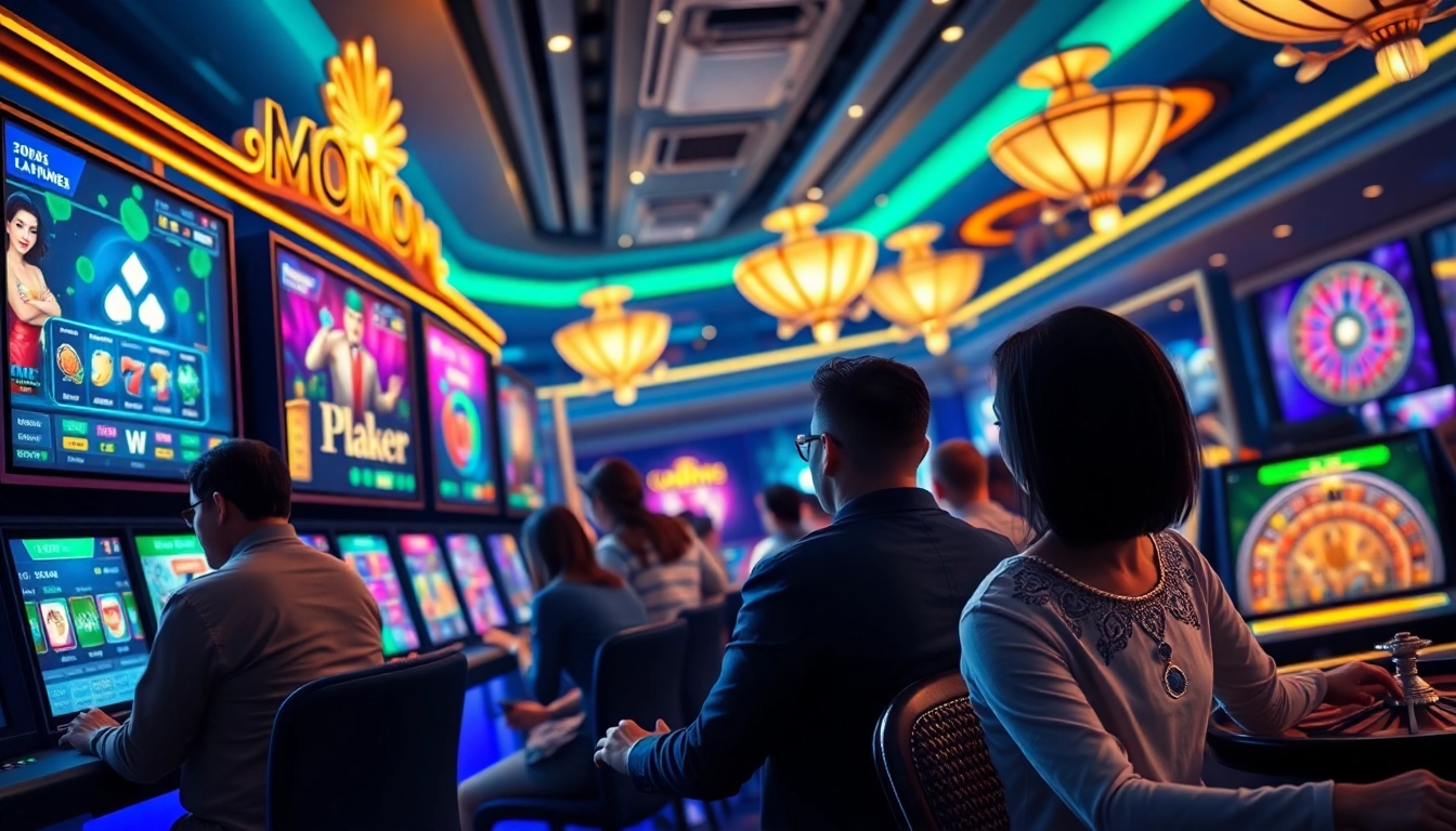 Exciting online gambling experience at ev88win.live with diverse players and vibrant casino games.
