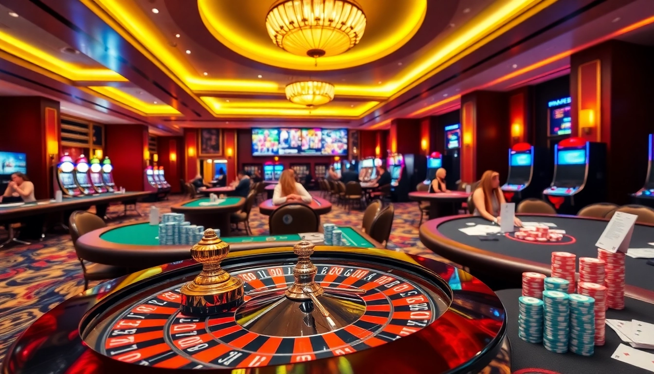 Experience thrilling gaming at NK88 with vibrant casino tables and live gambling action.