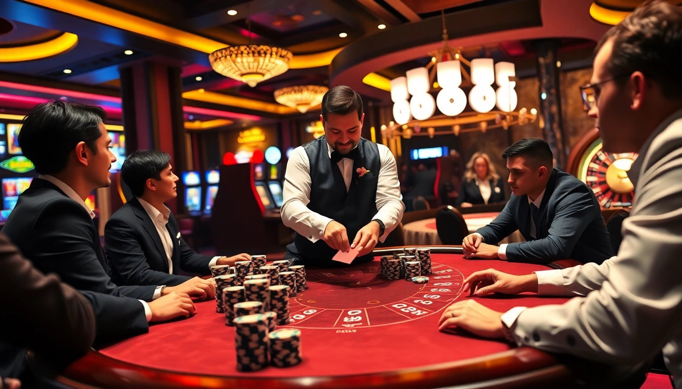 Experience the thrill of winning at az 888's luxurious poker tables featuring vibrant chips.